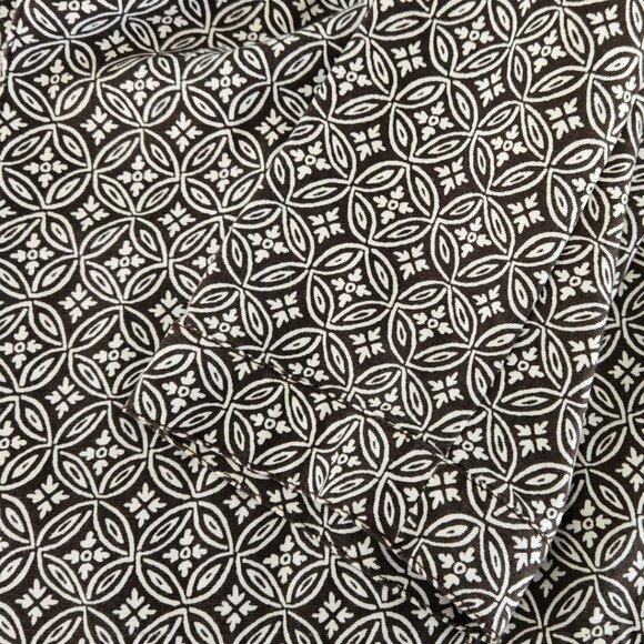 Talbots Womens Short Swing Jacket Size 12 Brown & White Patterned Button-Front - Picture 4 of 7